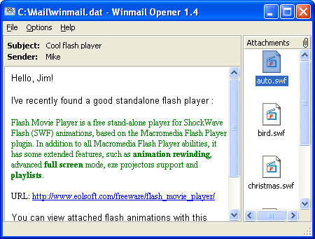 Winmail Opener - Screenshot #8