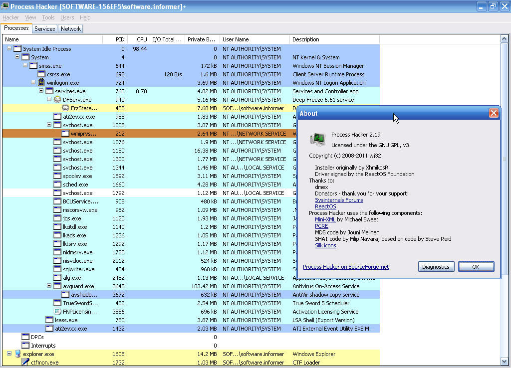 Process hacker download windows xp download