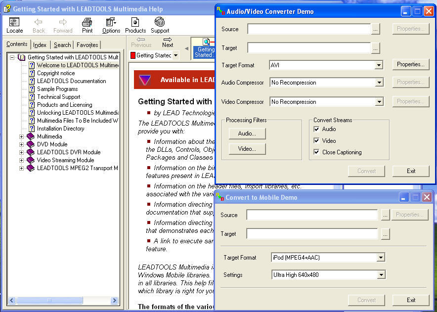 LEADTOOLS Multimedia latest version - Get best Windows software