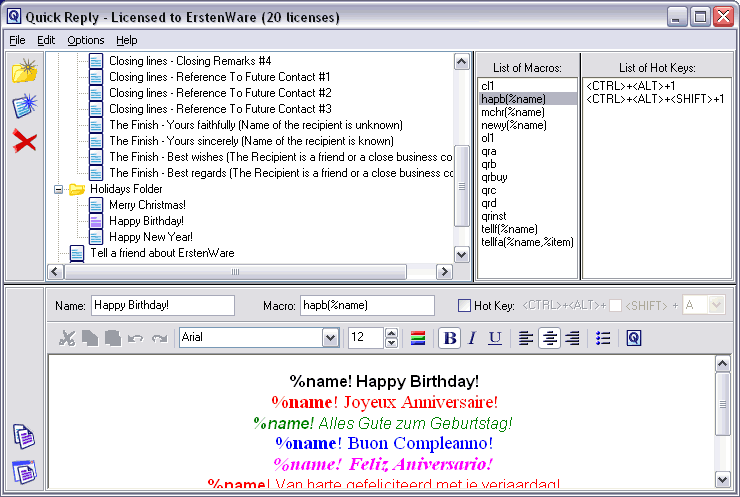 Quick Reply download for free - SoftDeluxe