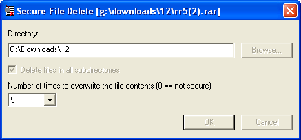 Secure File Delete - Screenshot #1