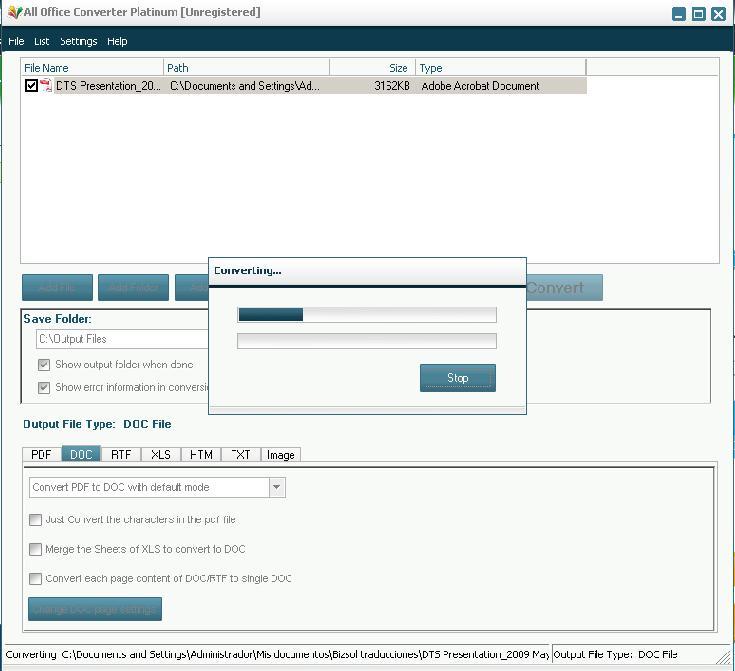 All Office Converter Platinum - Screenshot #5