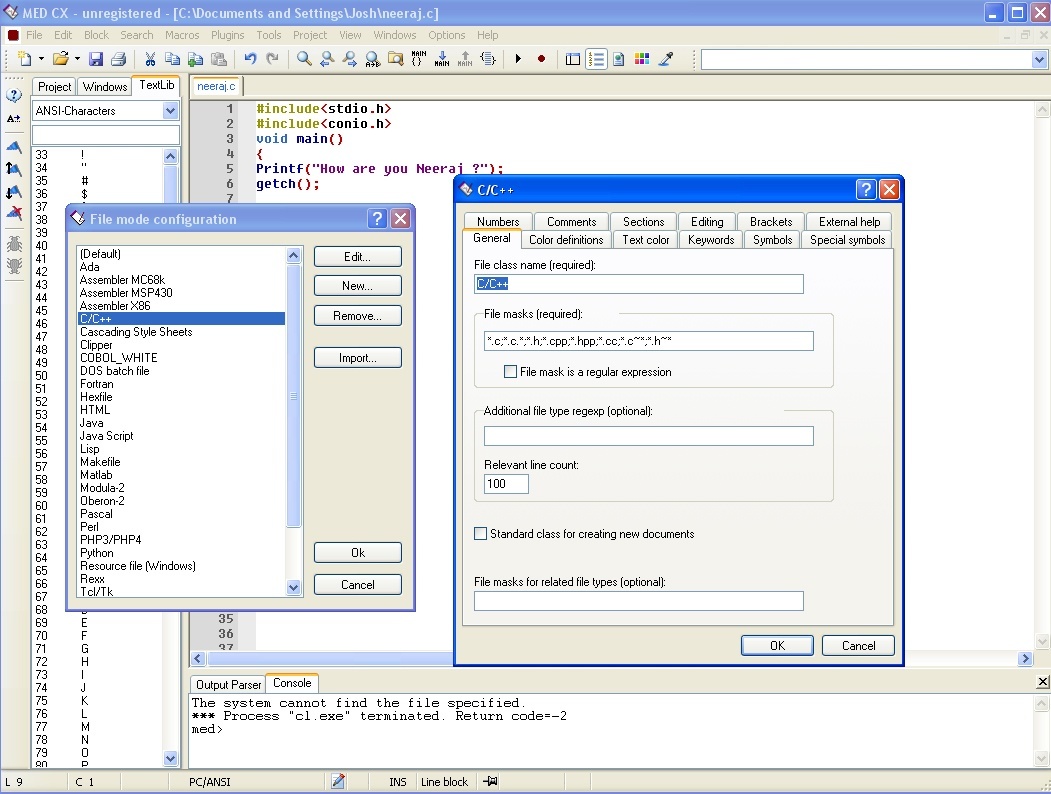 MED Texteditor - Screenshot #2