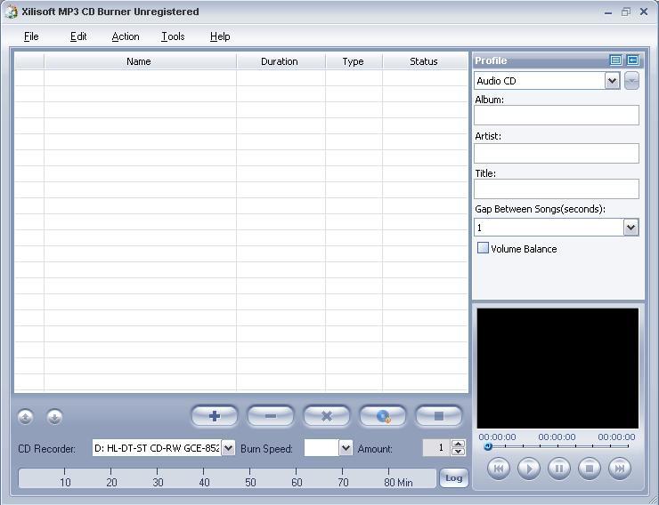 Xilisoft MP3 CD Burner - Screenshot #9