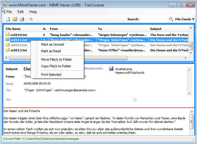 Mime Viewer - Screenshot #1
