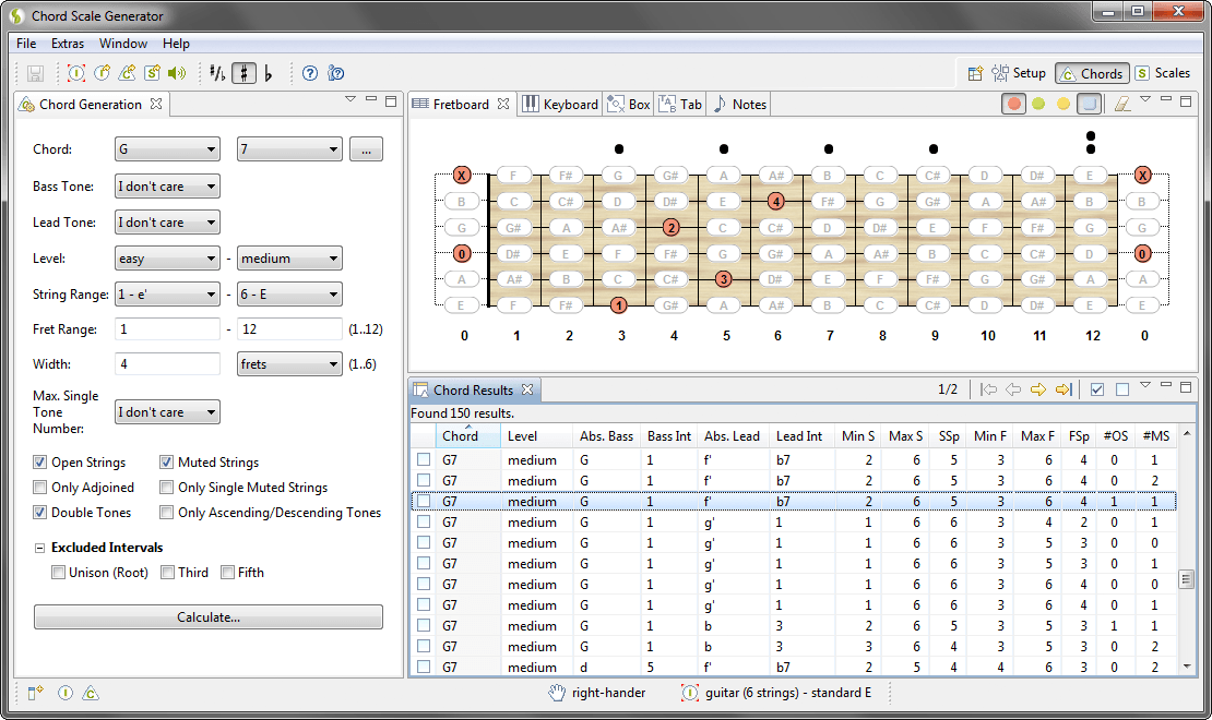Chord Scale Generator - Screenshot #1