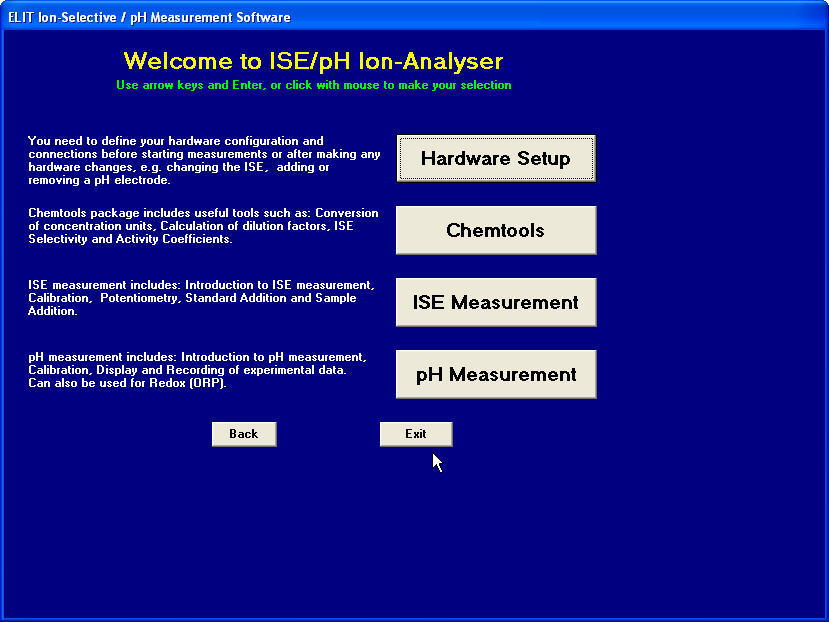 ISE/pH Ion Analyser - Screenshot #1