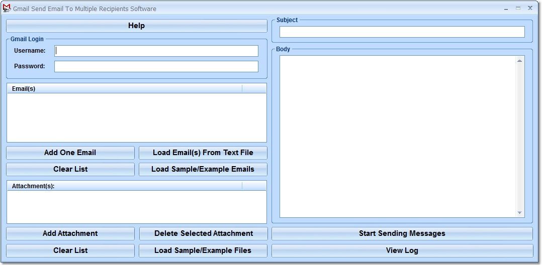 Gmail Send Email To Multiple Recipients Software - Screenshot #1