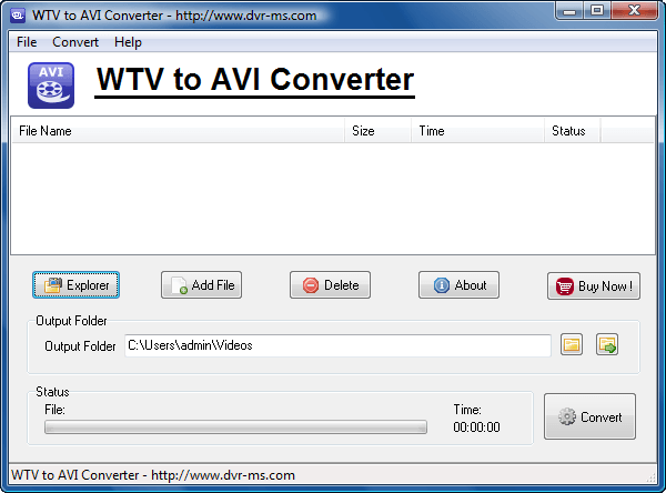 WTV to AVI - Screenshot #1