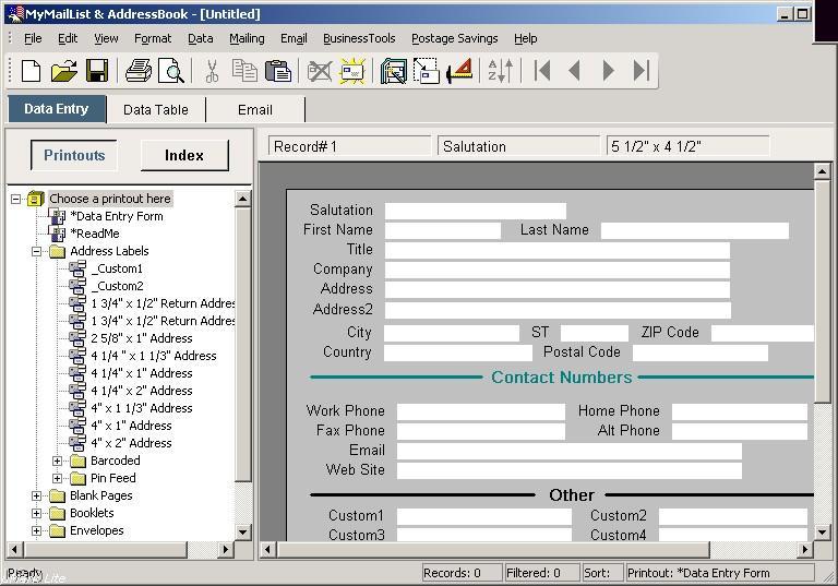 MyMailList & AddressBook - Screenshot #4