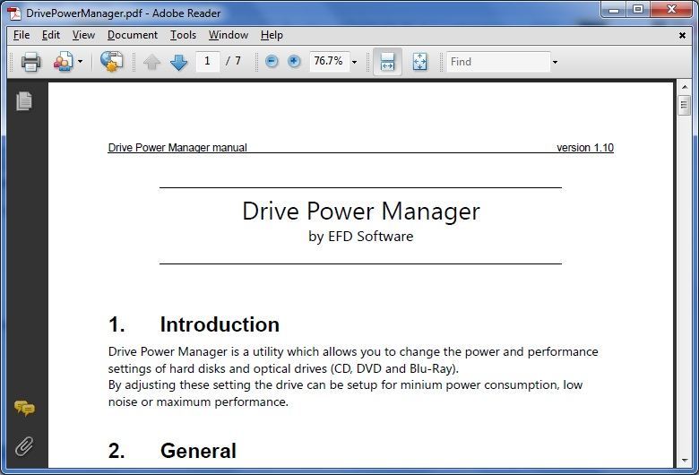 Drive Power Manager - Screenshot #1