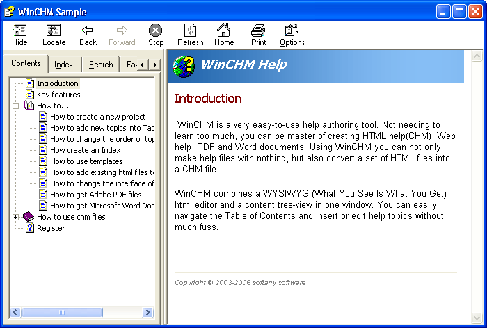 WinCHM - Screenshot #4