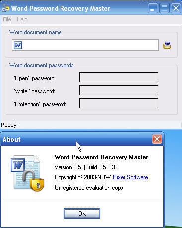 Word Password Recovery Master - Screenshot #10