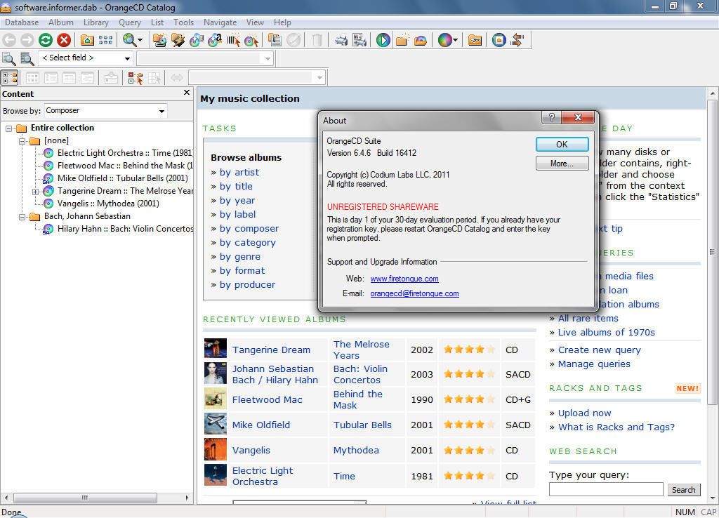 OrangeCD Suite - Screenshot #2