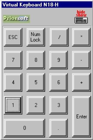Virtual Keyboard N18-H - Screenshot #1