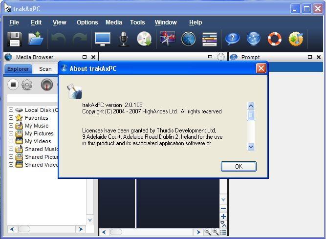 trakAxPC - Screenshot #5