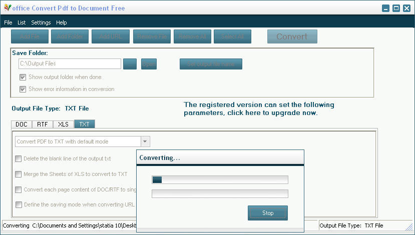 office Convert Pdf to Document Free - Screenshot #2
