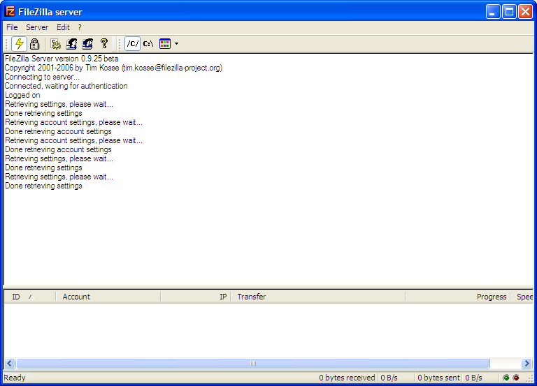 FileZilla Server - Screenshot #4