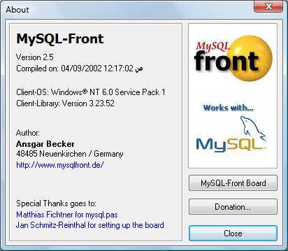 MySQL-Front - Screenshot #11