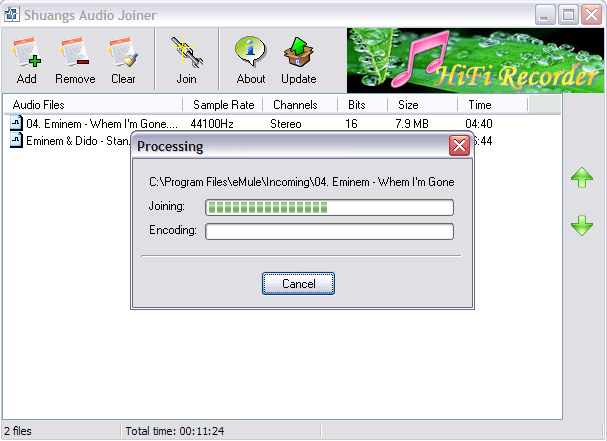 Shuangs Audio Joiner - Screenshot #6