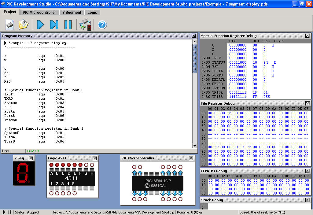 PIC Development Studio - Screenshot #1