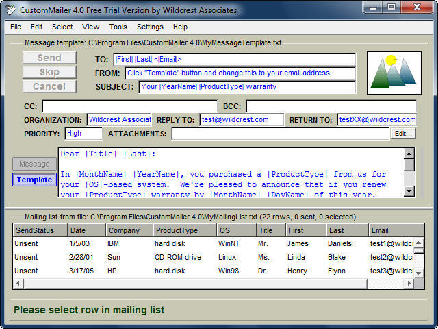 CustomMailer - Screenshot #1