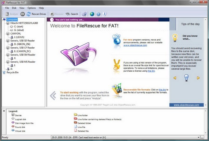 FileRescue for FAT - Screenshot #4