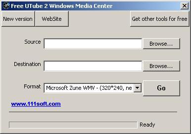 Free UTube 2 Windows Media Center - Screenshot #3