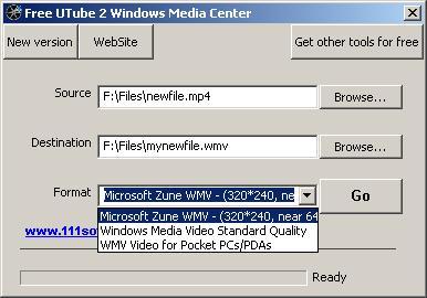 Free UTube 2 Windows Media Center - Screenshot #2