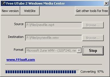 Free UTube 2 Windows Media Center - Screenshot #1