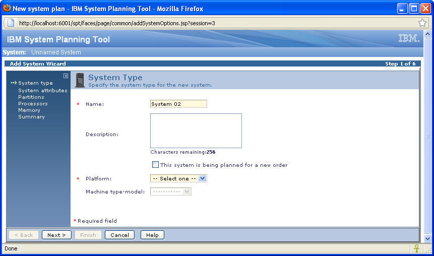 IBM System Planning Tool - Screenshot #3