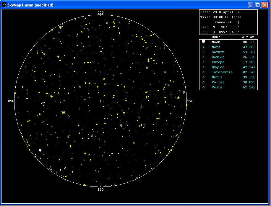 Skymap звездная карта