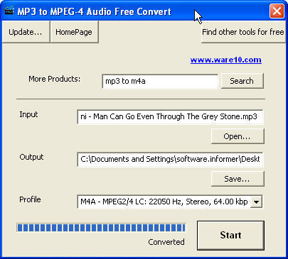 convert mpeg 4 audio to mp3