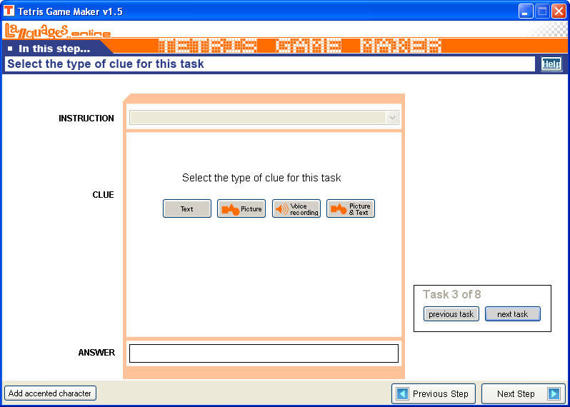 Languages Online - Tetris Game Maker - Screenshot #2