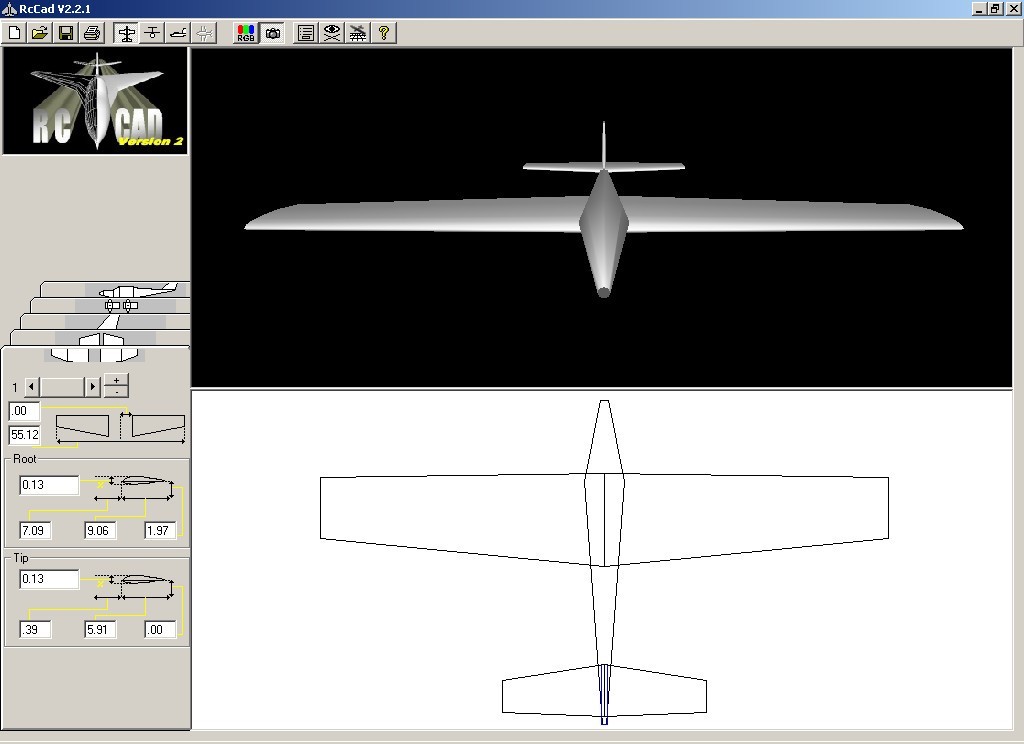 RcCAD - Screenshot #1