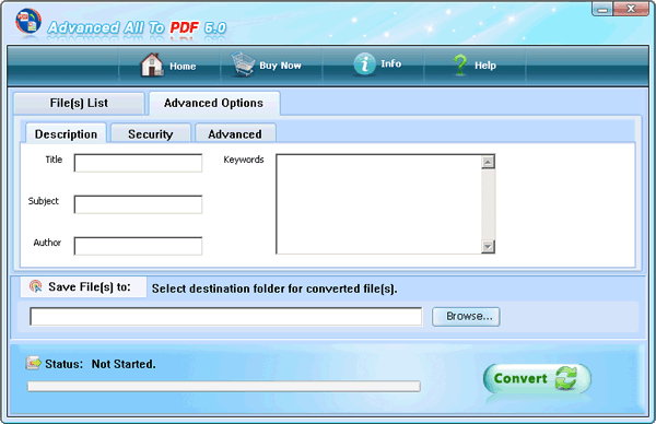 Advanced All To PDF - Screenshot #2
