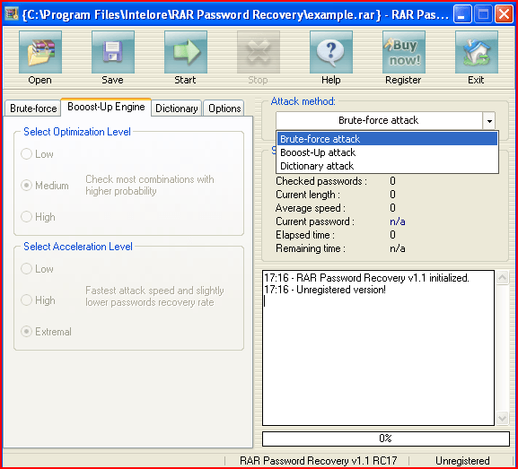 RAR Password Recovery - Screenshot #7