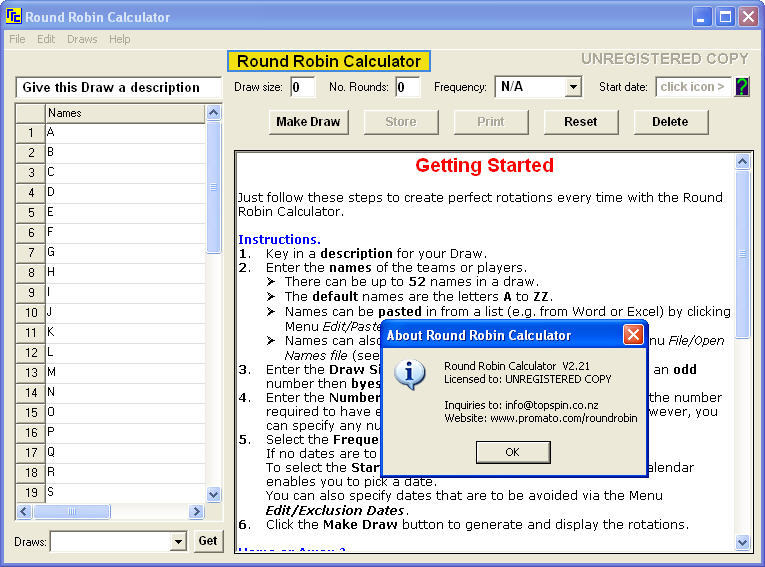 Round Robin Calculator latest version Get best Windows software
