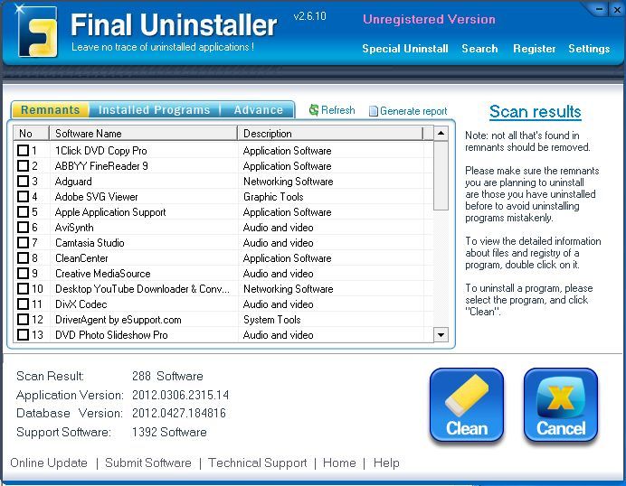 Final Uninstaller - Screenshot #3