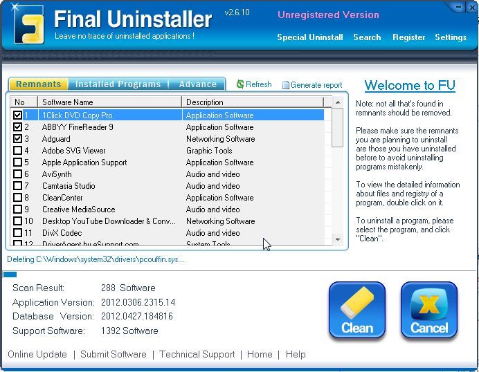 Final Uninstaller - Screenshot #2