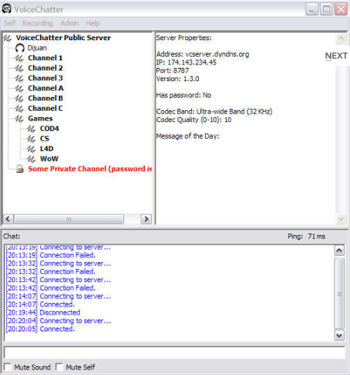VoiceChatter - Screenshot #1