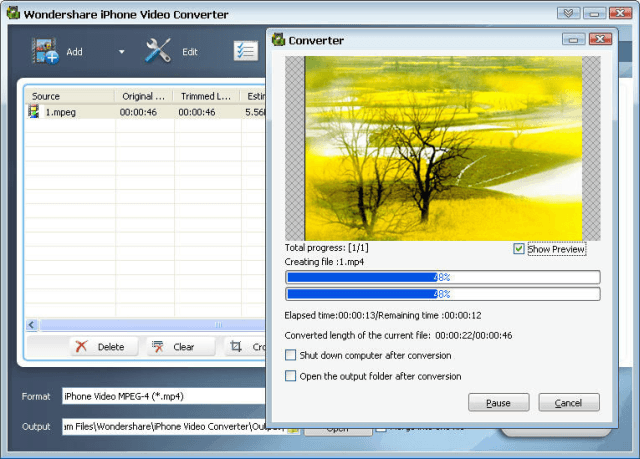 Wondershare iPhone Video Converter - Screenshot #3