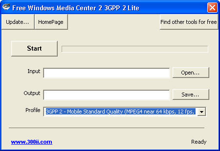 Free Windows Media Center 2 3GPP 2 Lite - Screenshot #1
