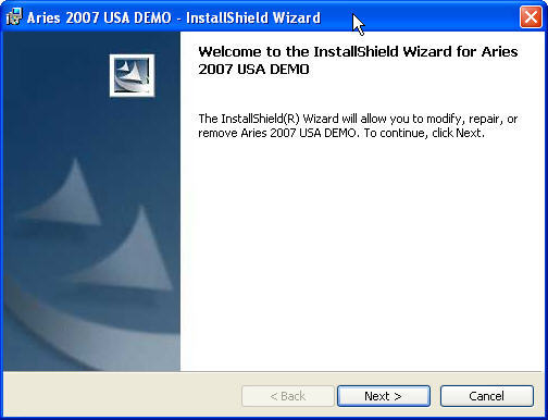Aries Program Aries 2007 USA DEMO latest version - Get best Windows software