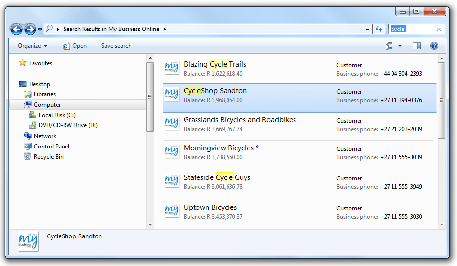 Pastel Desktop Search - Screenshot #1