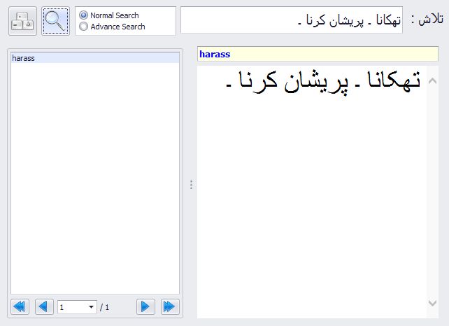 Cleantouch Urdu Dictionary - Screenshot #3