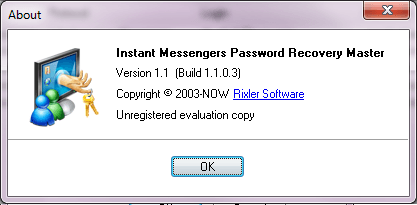 Instant Messengers Password Recovery Master - Screenshot #2