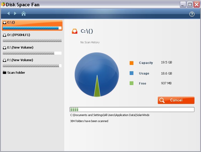 Disk Space Fan download for free SoftDeluxe