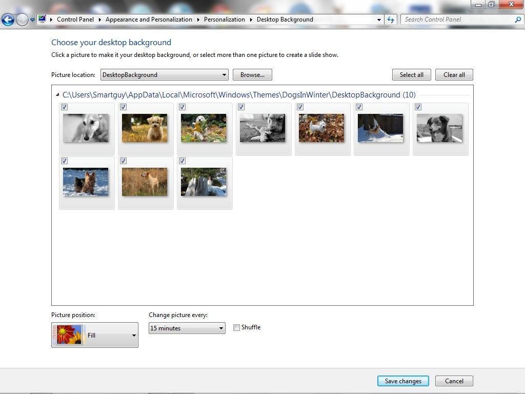 Dogs In Winter Theme Pack - Screenshot #2