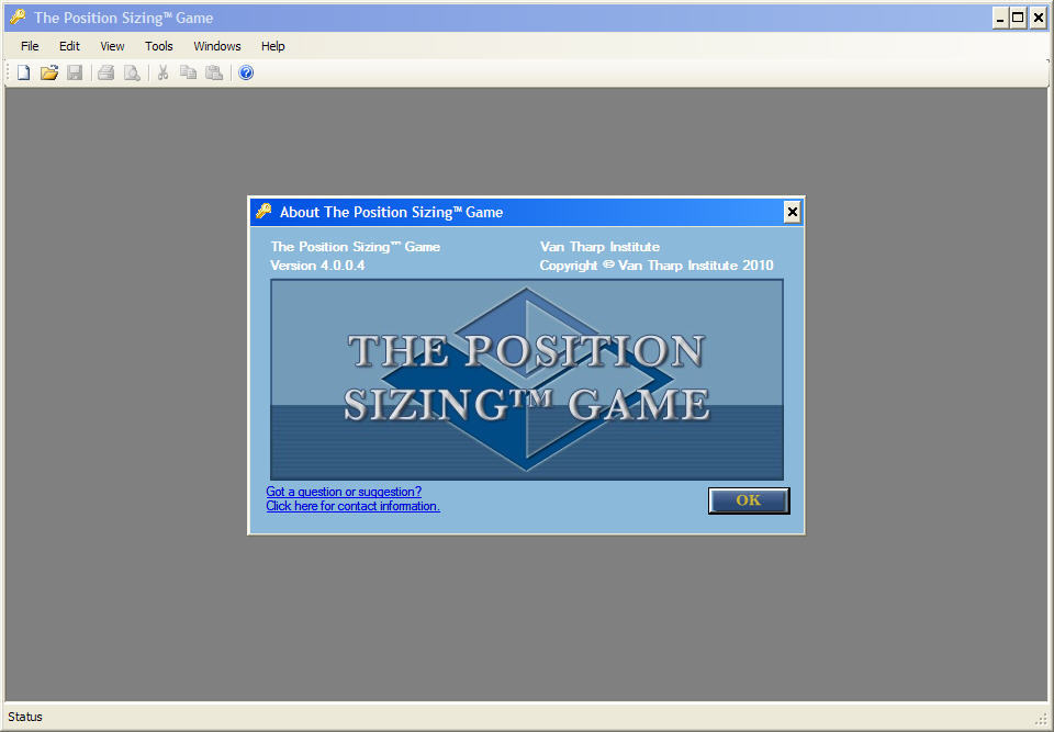 Positionality Game The Position Sizing™ Game latest version - Get best Windows software